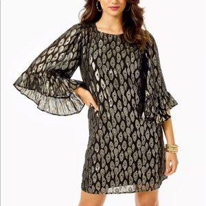 Lilly Pulitzer Francis onyx leopard gold